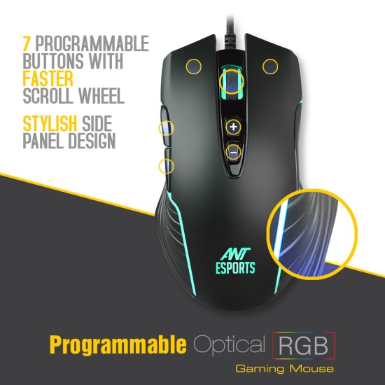 Ant Esports GM 500 RGB Gaming Mouse 